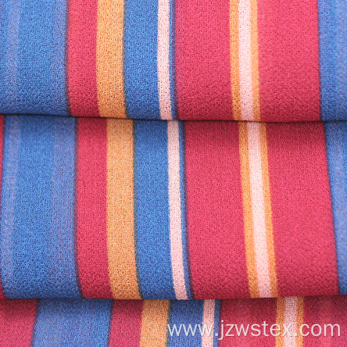 polyester chiffon stripe fabric multiple colors available